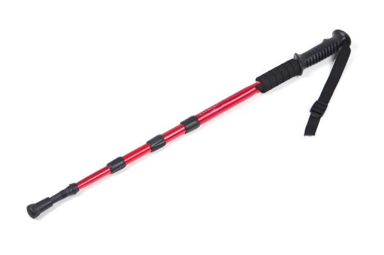 105cm Mountaineering Four Straight Shank Cane, Purple#105cm, Red#105cm, Blue#105cm, Silver#105cm, Black#105cm
