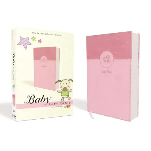 Niv, Baby Gift Bible, Holy Bible, Leathersoft, Pink, Red Letter, Comfort Print: Keepsake Edition