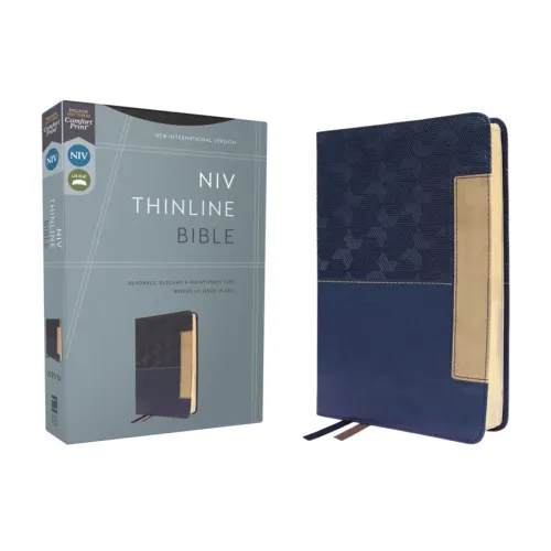 Niv, Thinline Bible, Leathersoft, Blue, Red Letter, Comfort Print