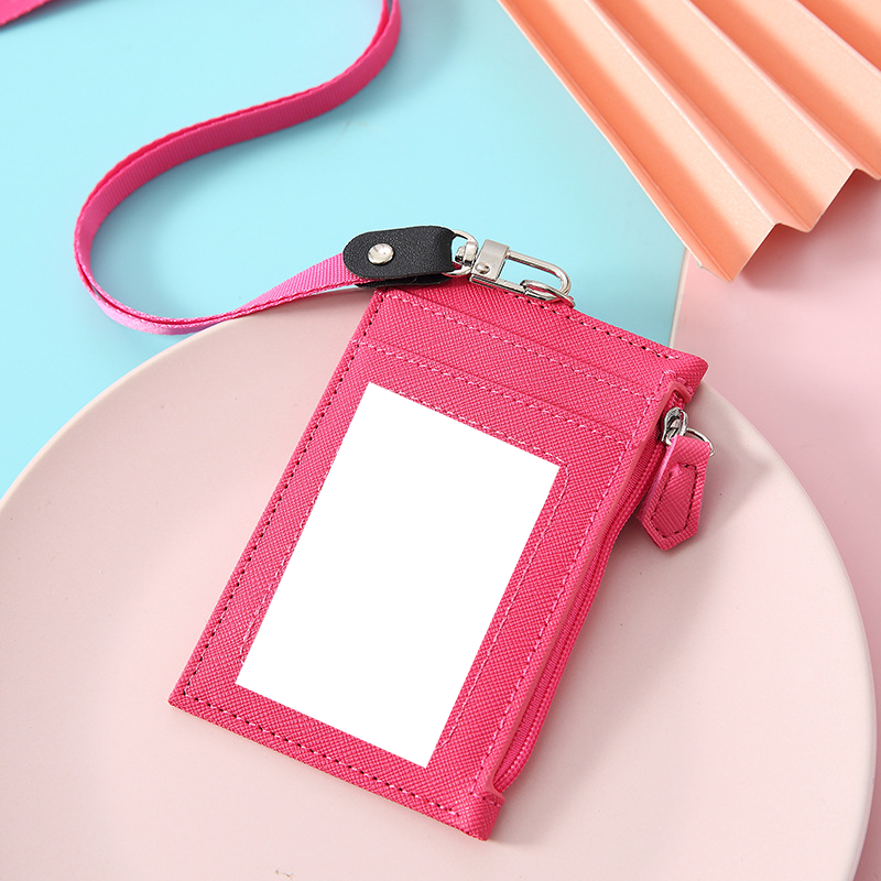 Card Holder Neck-hanging Coin Purse Multiple Slots Simple Holder