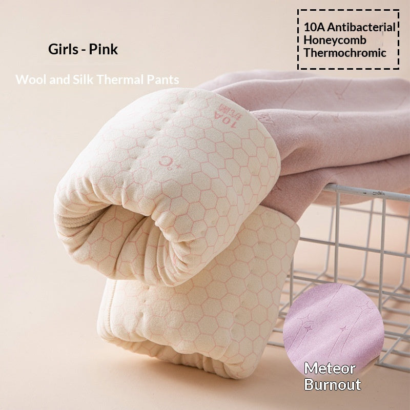 Winter Thickened Warm Keeping Pants For Children