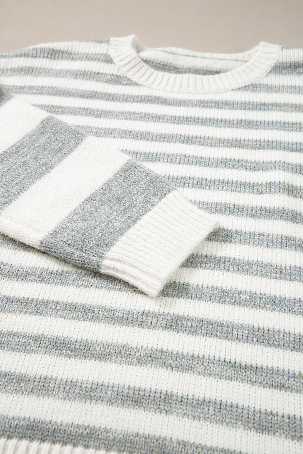 Elizabeth Stripe Drop Shoulder Sweater