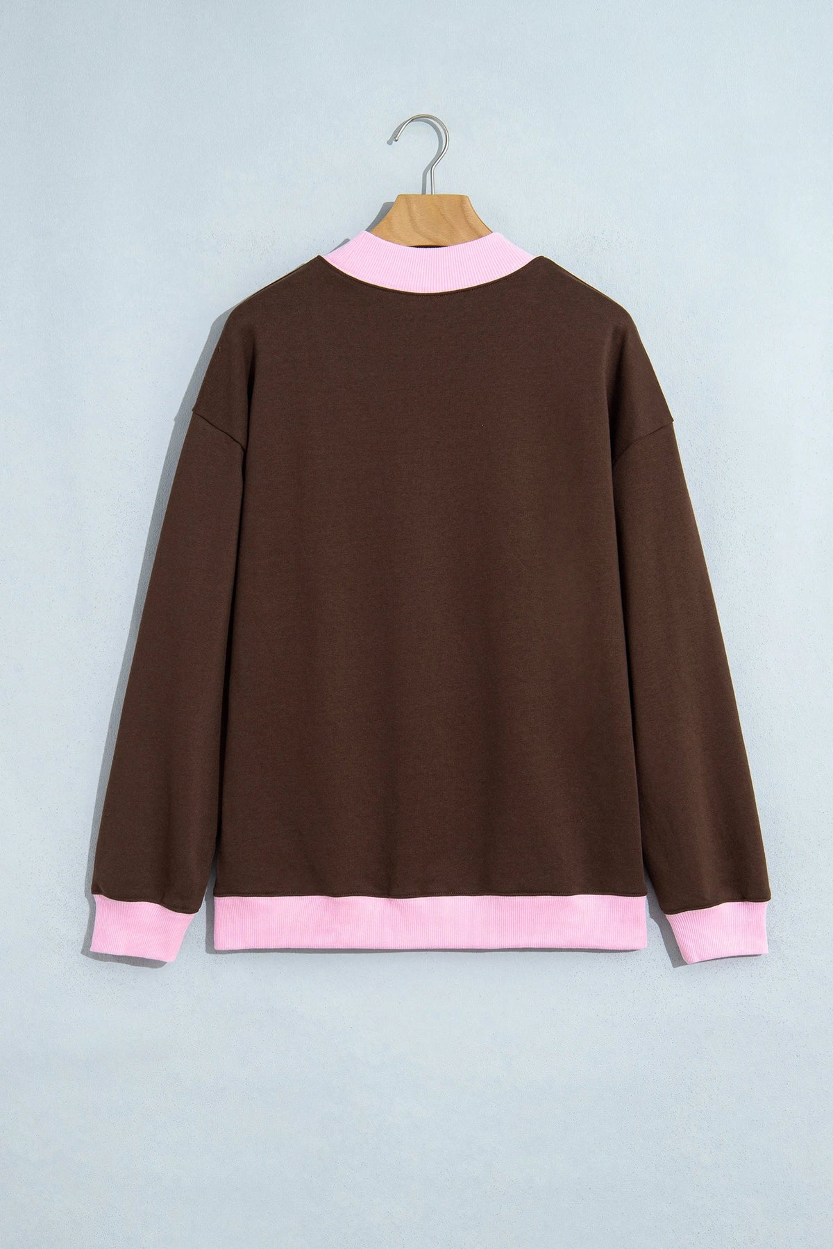 COWBOY/MERRY Polka Dot Letter Print Sweatshirt