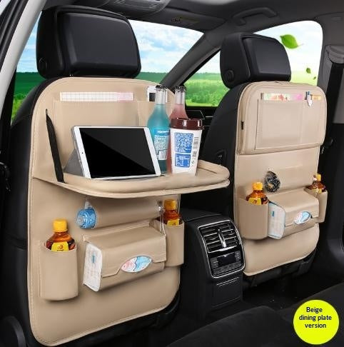 Car Interior Supplies Multifunctional Seat Back Leather Folding