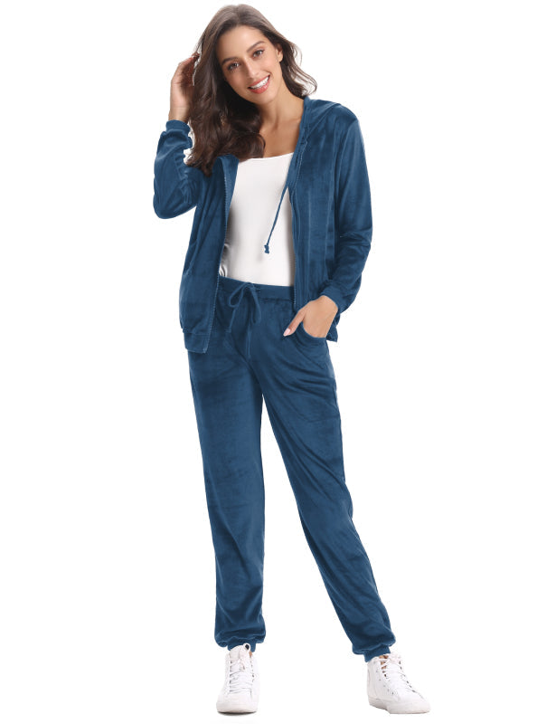Casual/ Comfortable And Stylishwomen'S Velvet Suit