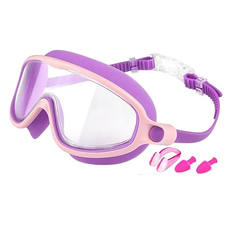 Children's Swimming Goggles HD Waterproof Anti-fog Large Frame Swimming Goggles