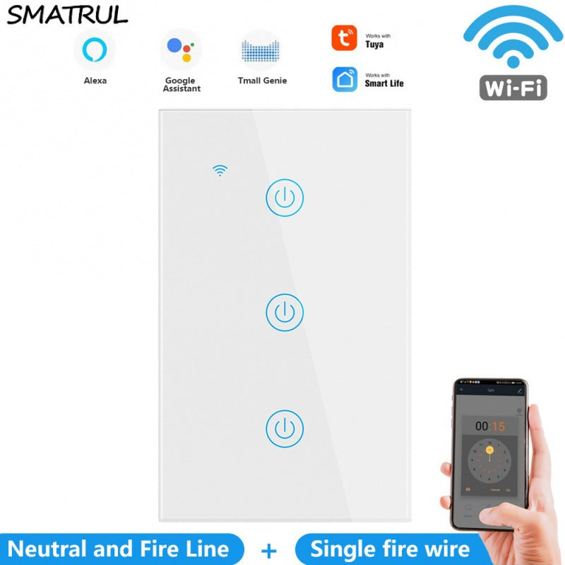 Zero Fire  Single Fire Universal Graffiti Smart USAustralian Wifi Touch Wall Panel
