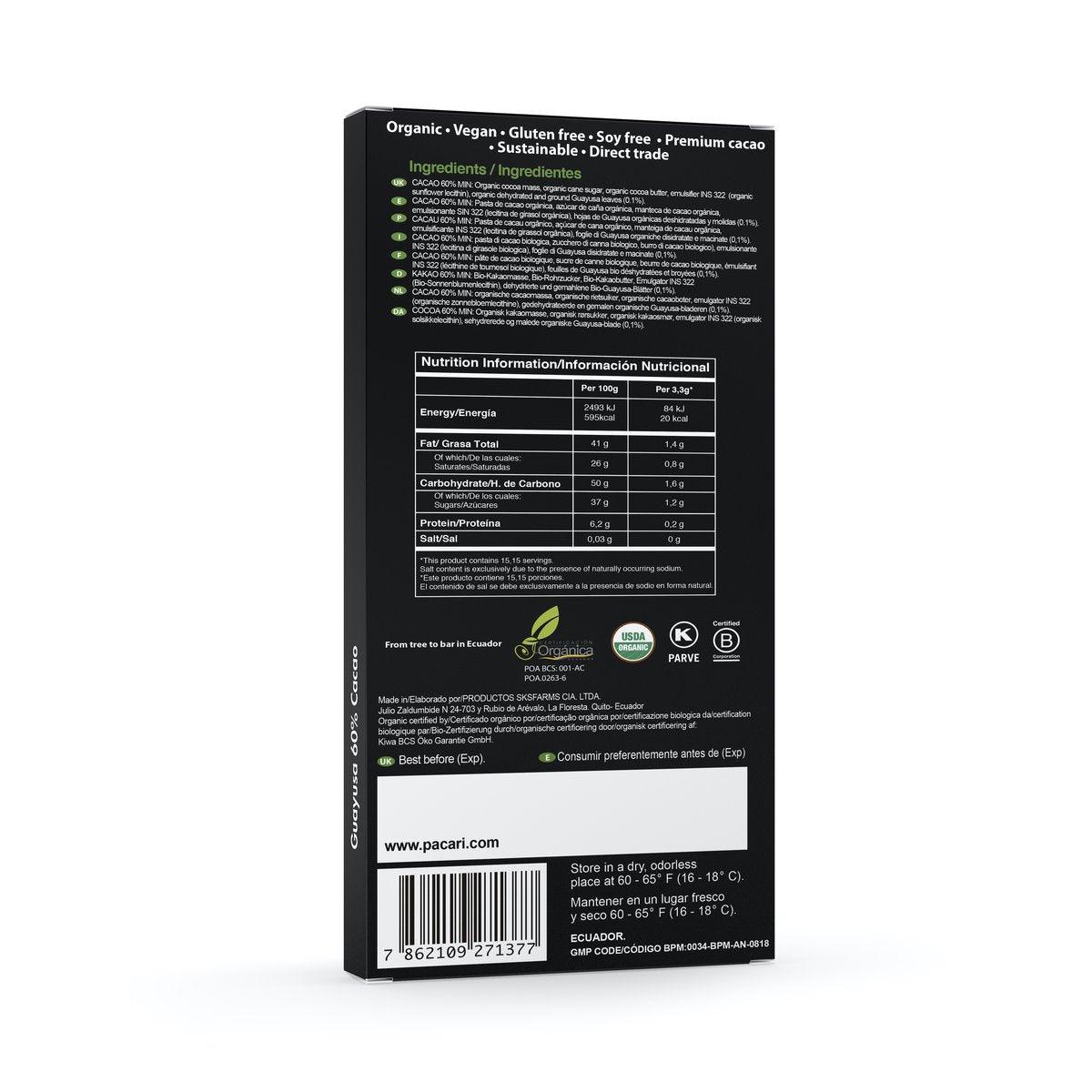 Amazonian Green Tea Guayusa Organic Chocolate Bar