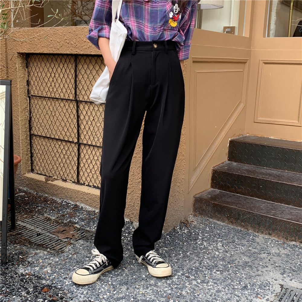 Formal straight leg suit office trousers for women.EtherealBe