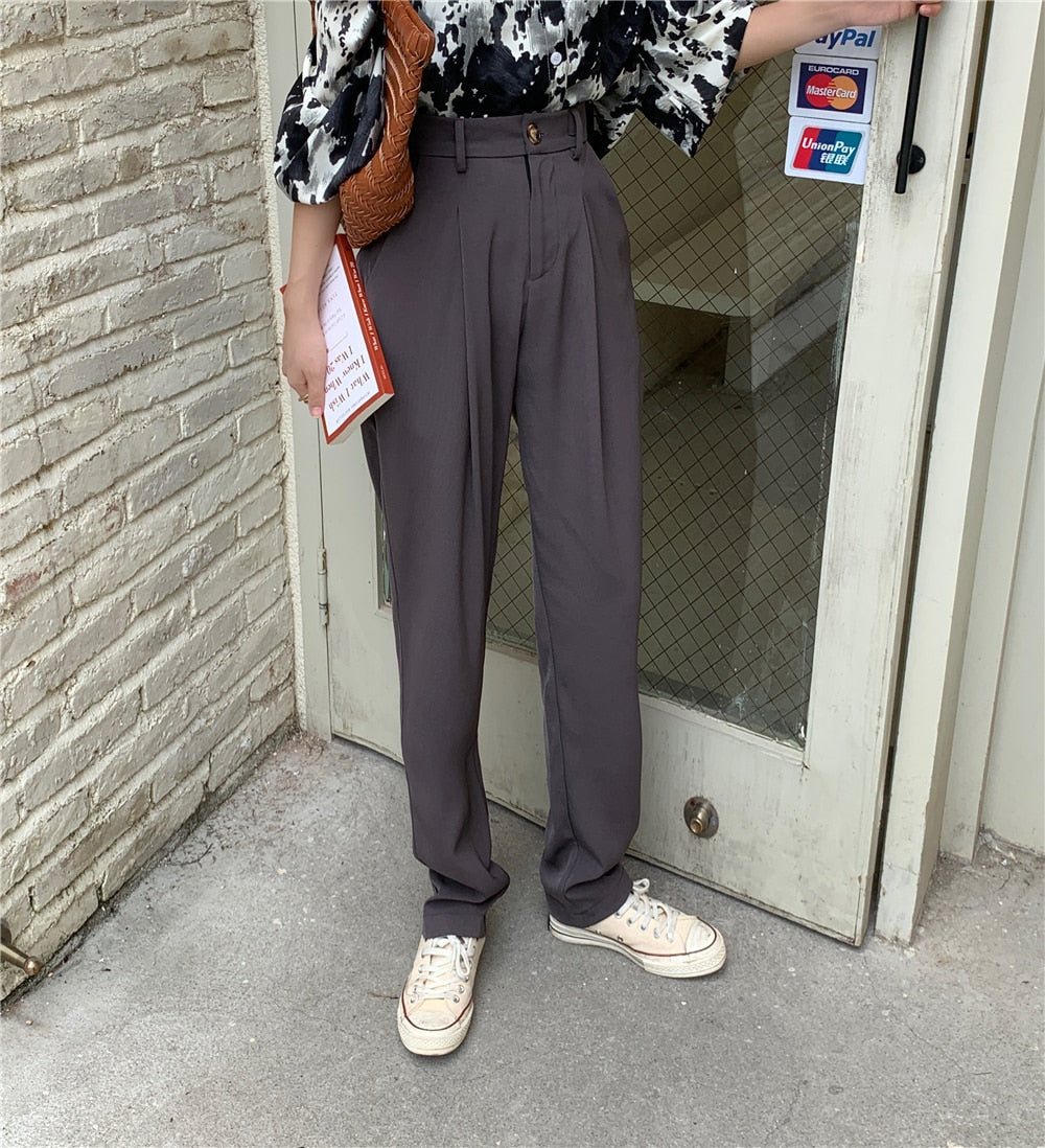 Formal straight leg suit office trousers for women.EtherealBe