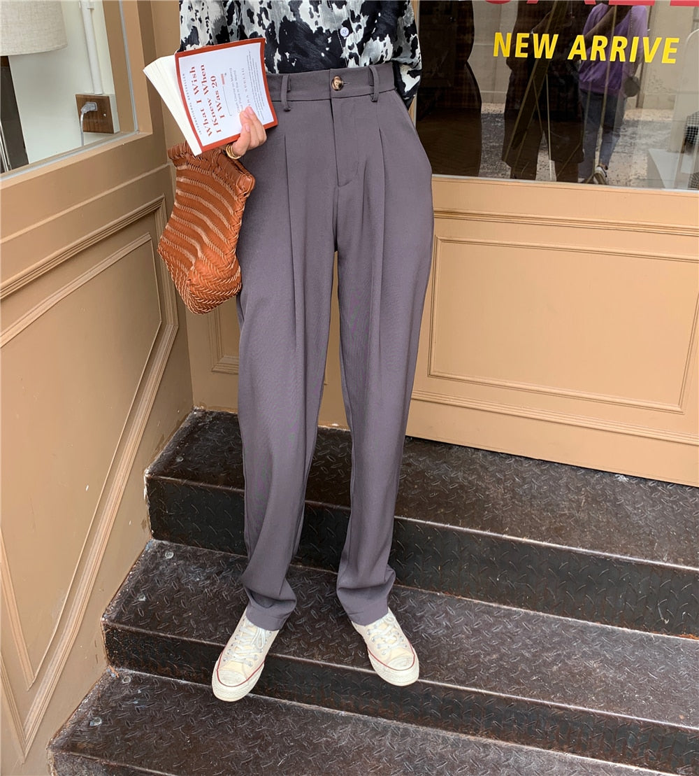 Formal straight leg suit office trousers for women.EtherealBe