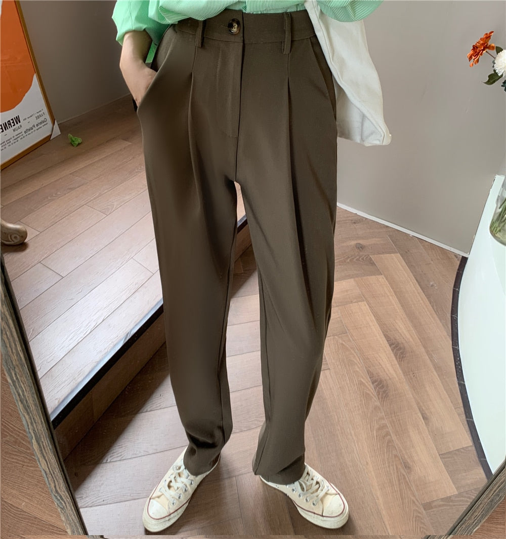 Formal straight leg suit office trousers for women.EtherealBe