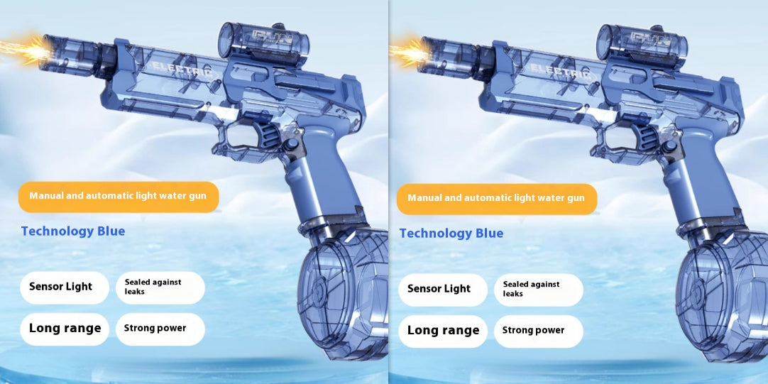 Fire Rat Electric Water Pistol Cool Light Full Automatic Water Spray Gun Summer Toy Sports Entertainment Children Gifts AC223