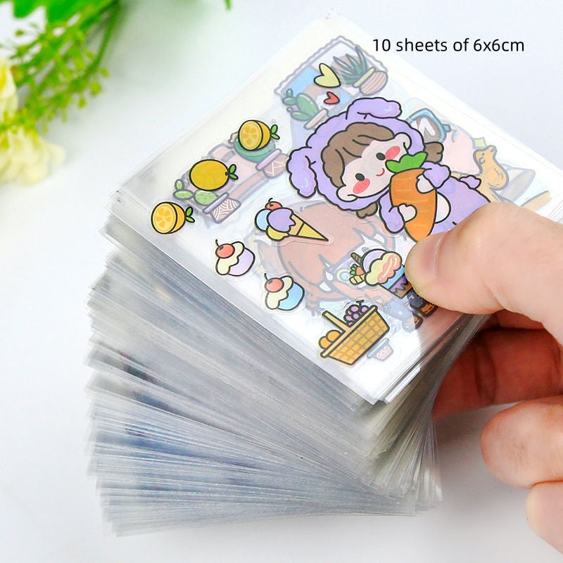 Non-duplicate PET Journal Stickers