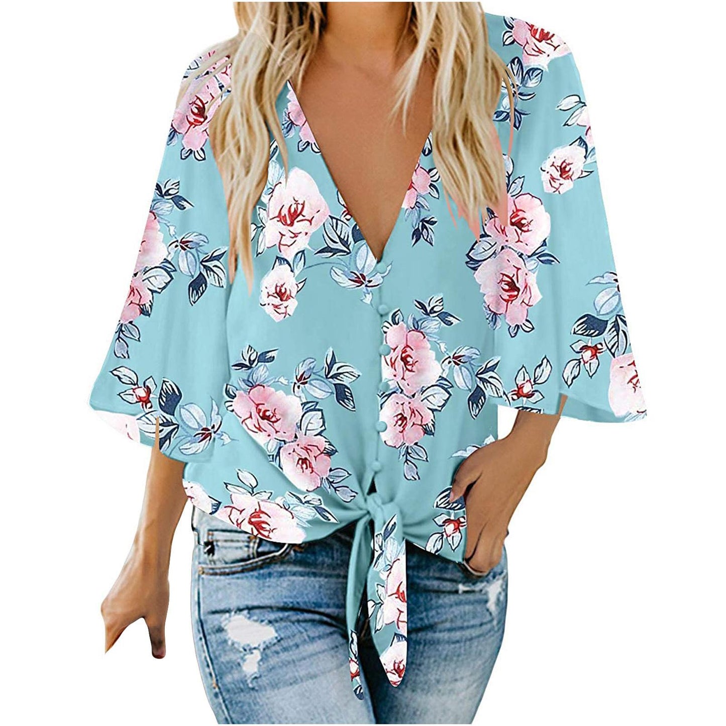 Blouses - Flowers & Skies
