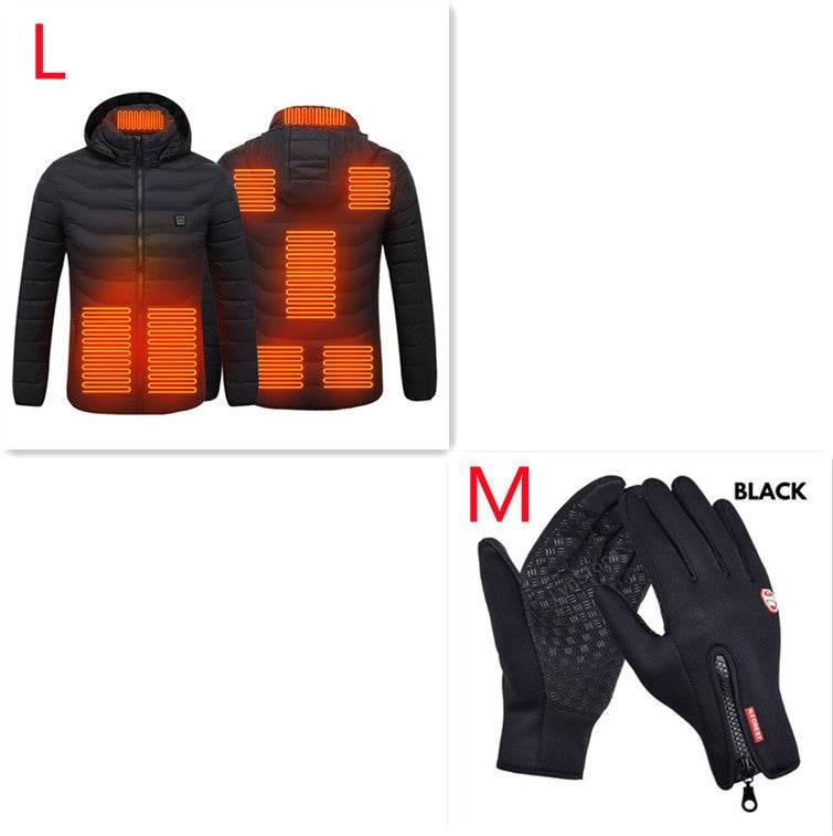 USB Electric Heated Jacket, 3+2 Heating Zone Cover The Upper Body