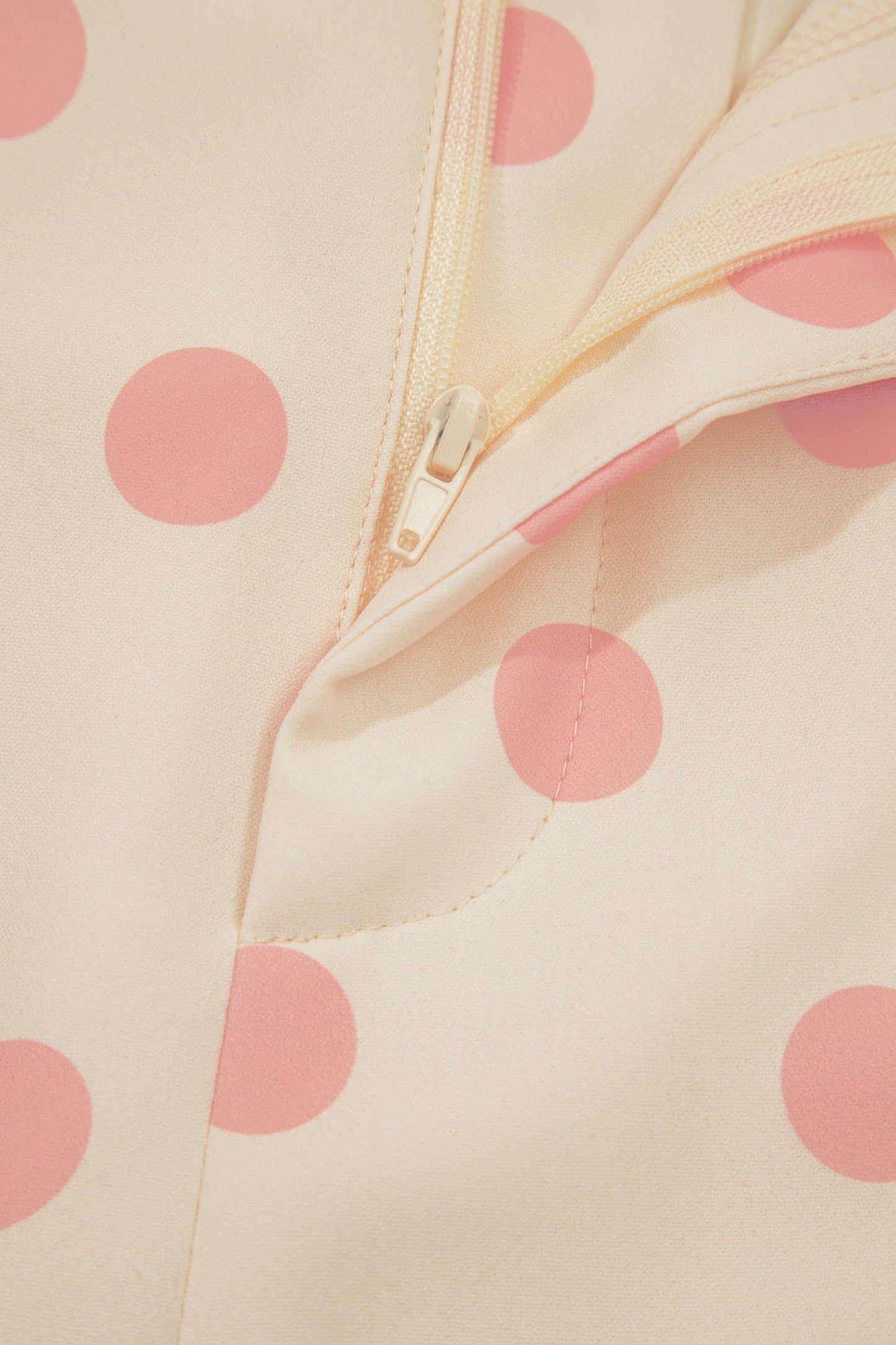 Polka Dot Patch Pocket Wide Leg Pants