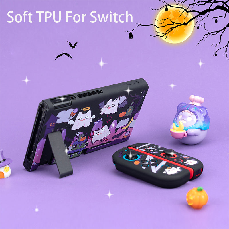 NS Game Soft Shell Case Cute Demon Stand