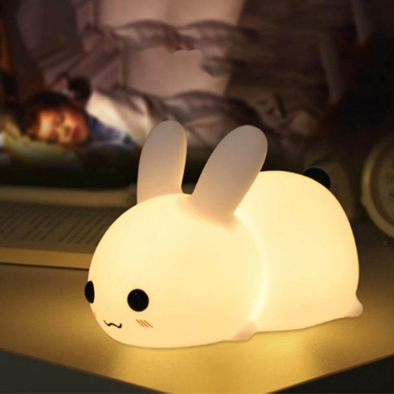 Colorful Rabbit Silicone LED Sleeping Aid Collectible
