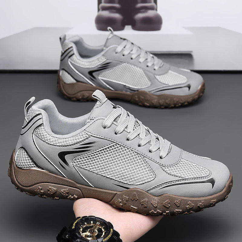 2026 Summer New Wide Toe Box German Trainer Shoes For Men, Breathable Mesh Casual Sneakers, Trendy Outdoor Running Shoes For Teenagers