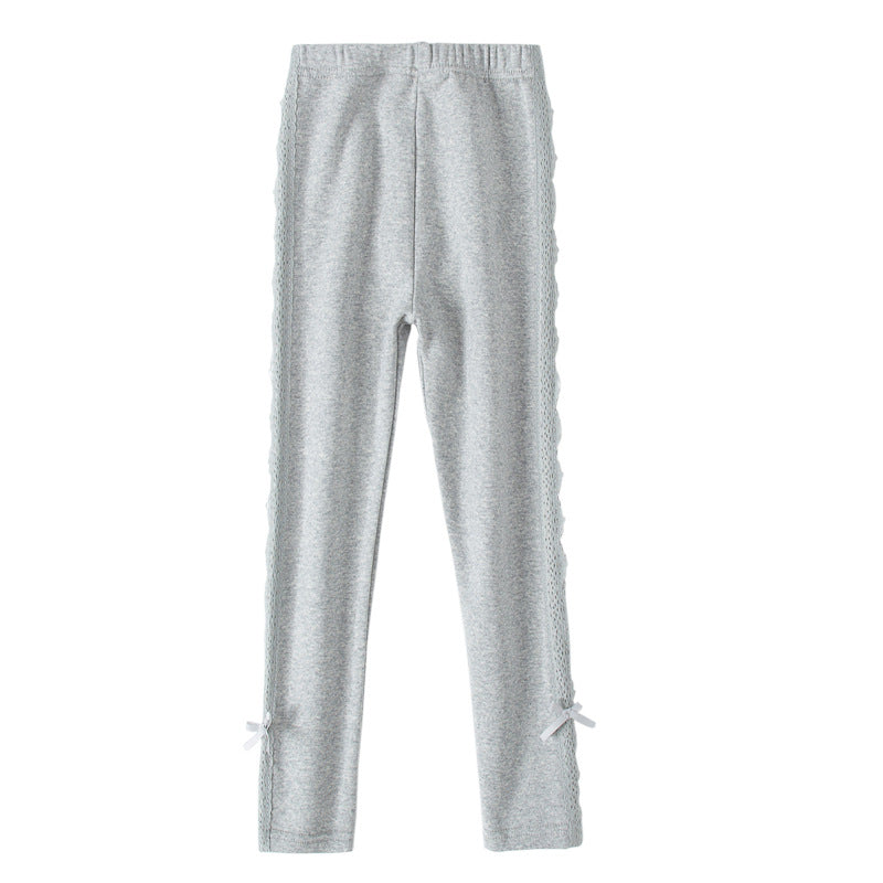 Mid-rise Cotton Slim-fit Girls Leggings