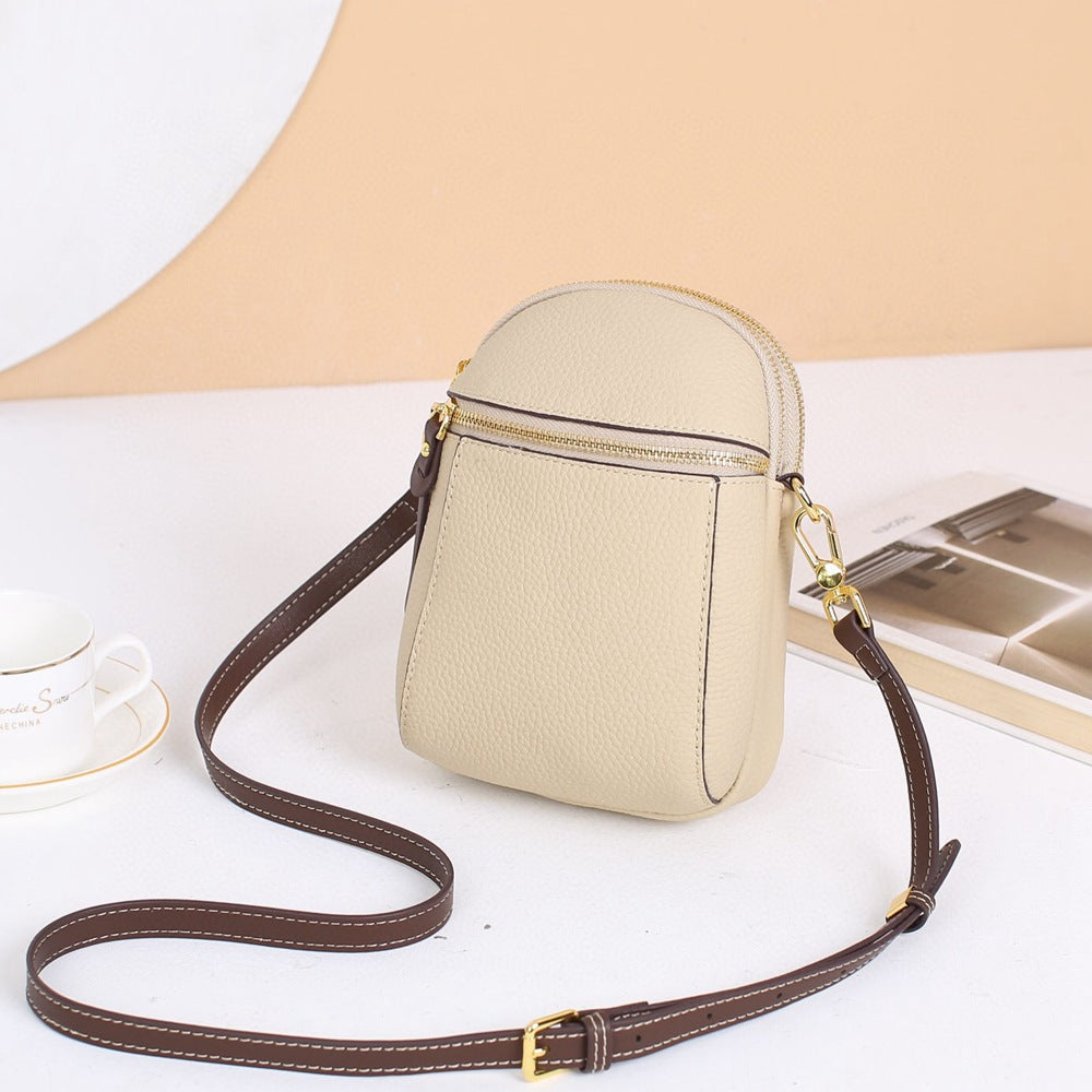 Niche Fashion Coin Purse Genuine Leather