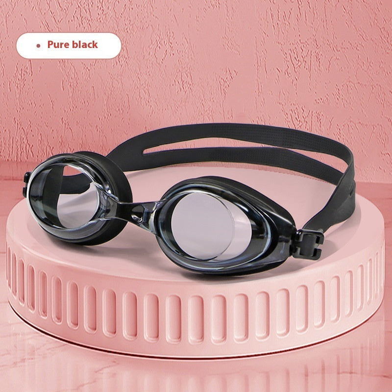 Plain Light Swimming Glasses HD Anti-fog Waterproof Professional Comfortable Big Frame Not Tight