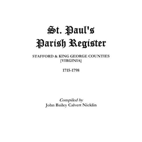 St. Paul's Parish Register