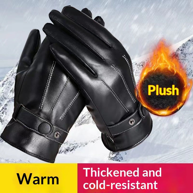 Mens Winter Cotton Gloves For Outdoor Sports And Cycling