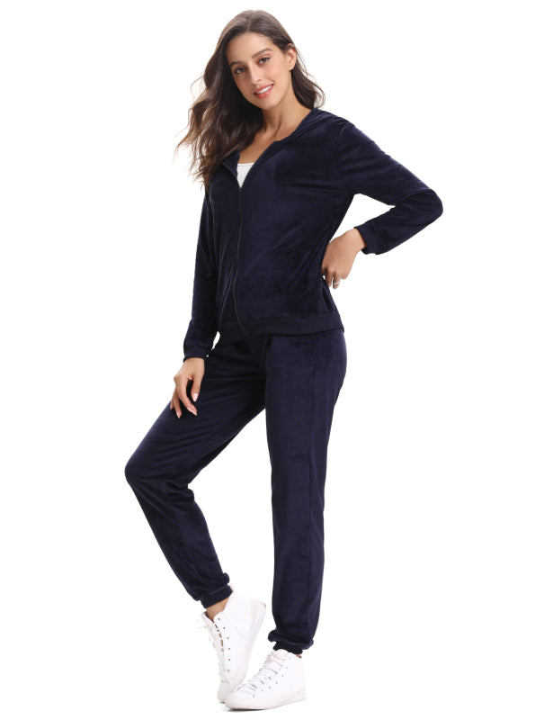 Casual/ Comfortable And Stylishwomen'S Velvet Suit