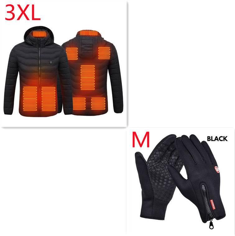 USB Electric Heated Jacket, 3+2 Heating Zone Cover The Upper Body