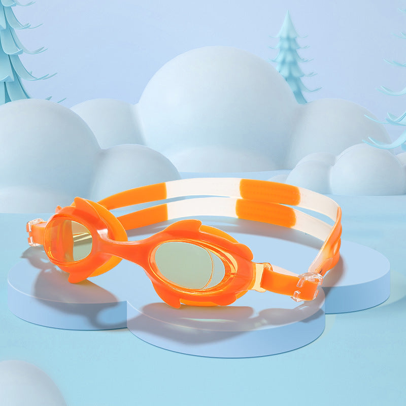 Children's Swimming Goggles Boys And Girls 3-12 Years Old Waterproof Swimming Goggles Anti-fog Transparent HD Diving Glasses