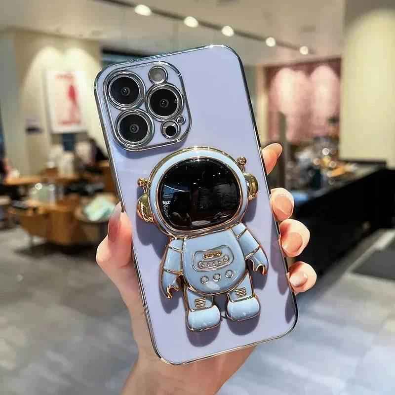 Astronaut Stand Silicone Cover Case For Iphone