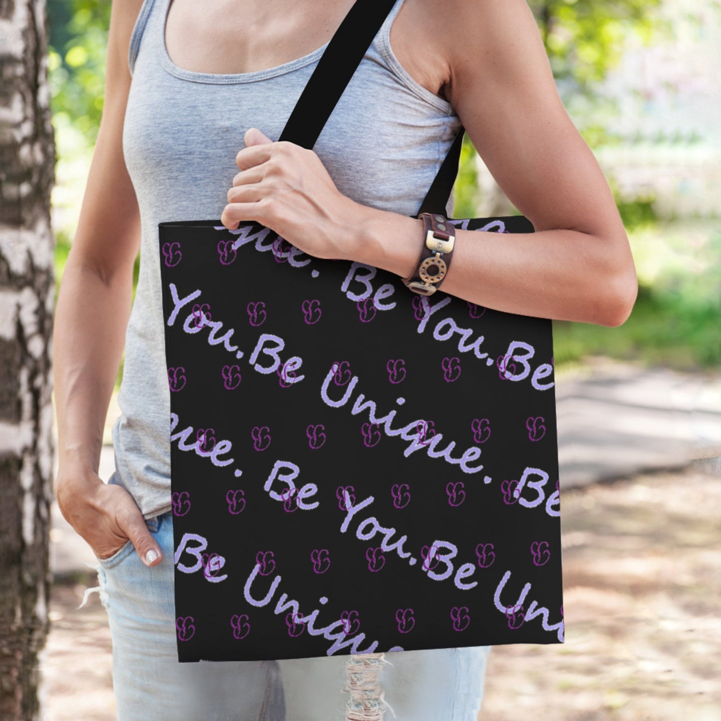 EtherealBe Black Canvas Bag - Be Unique. Be You.