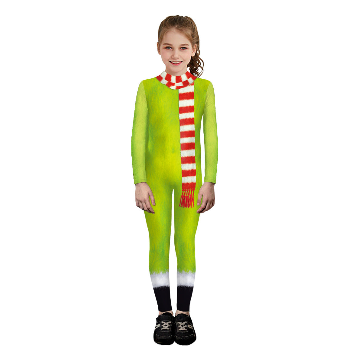 Christmas Clothing  Family Clothing Cos Stage Costume Digital Printed Jumpsuit Tight Jumpsuit