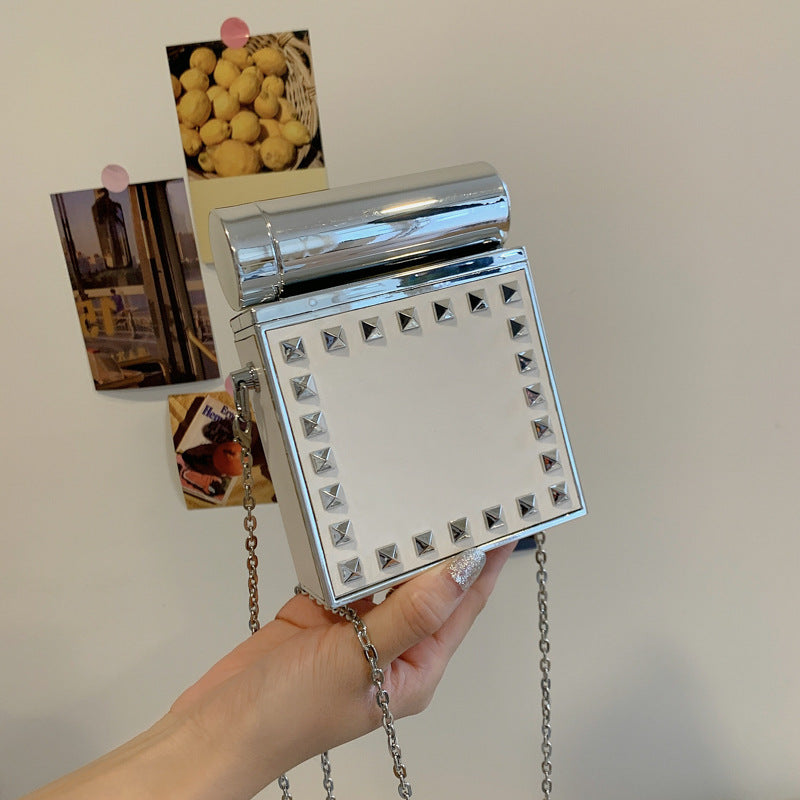Lipstick Bags Mini Chain Women's Shoulder Bag Female Designer Luxury Crossbody Bag With Mirror Mini Handbag Purse