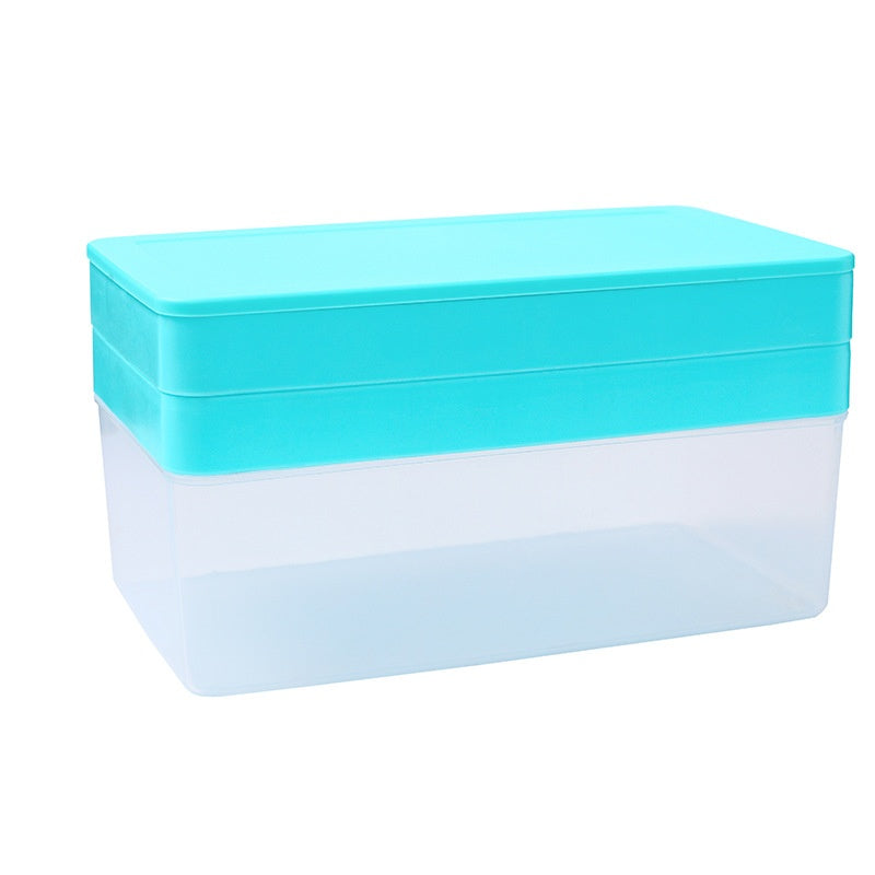 Summer New Silicone Ice Tray Food Grade Ice Cube Mold Large Capacity Ice Container Ice Box Refrigerator Artifact