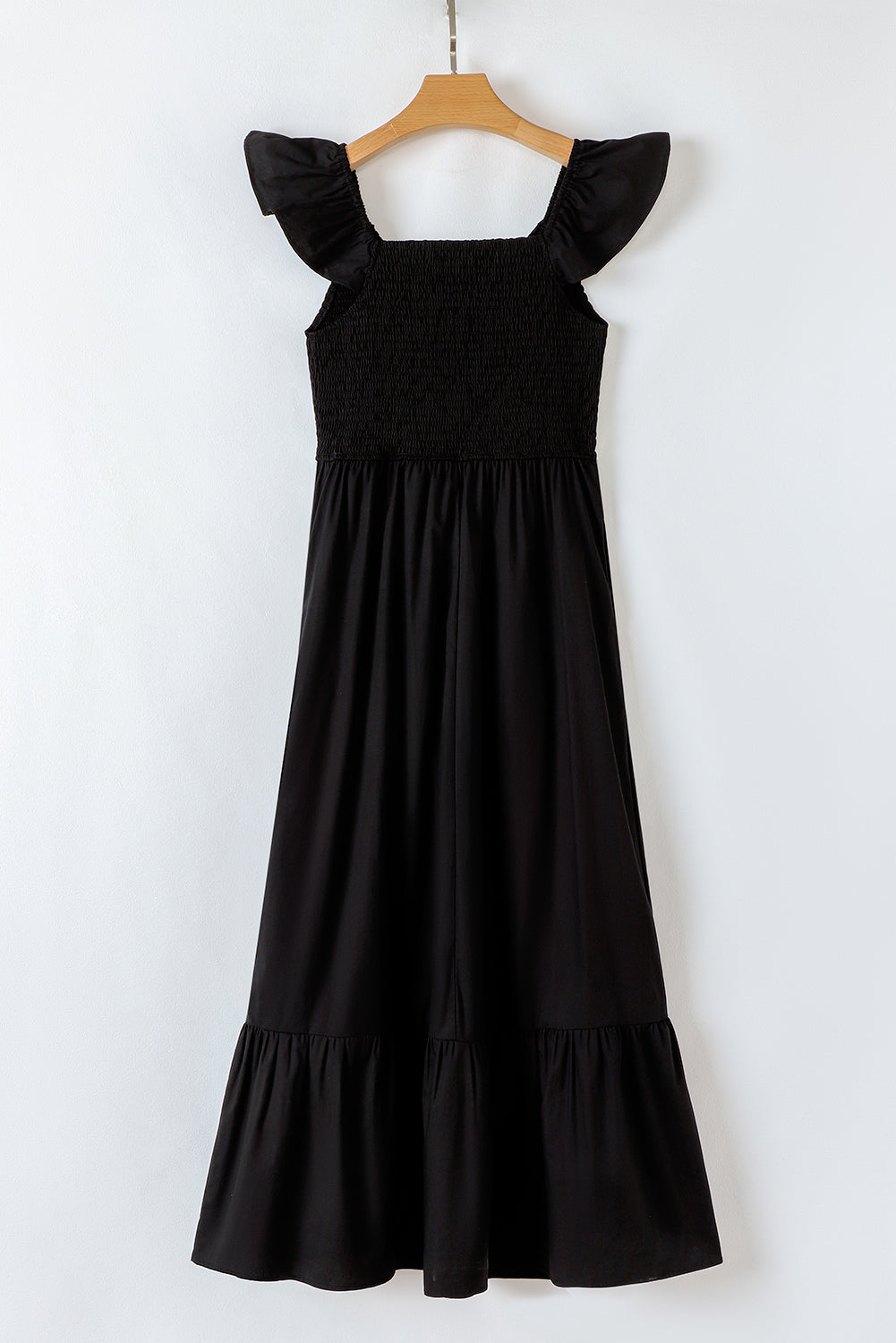 Ashlyn Flutter Sleeve Smocked Bodice Maxi Dress