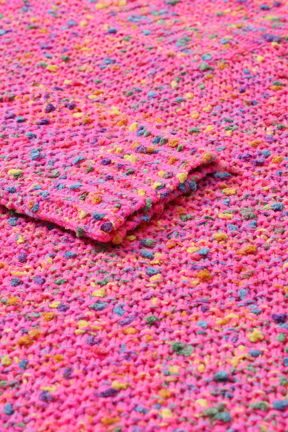 Dotted Confetti Knit V-Neck Sweater