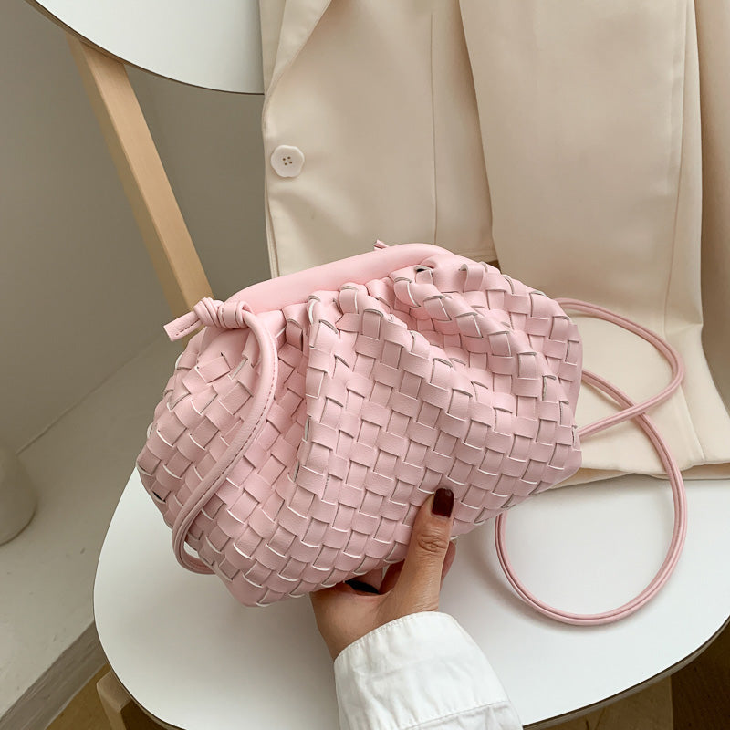 Luxury Ladies Weave Bag Soft Leather Crossbody Shoulder Bags For Women 2022 Fashion Female Brand Handbag And Purse Lady Hobo Ba