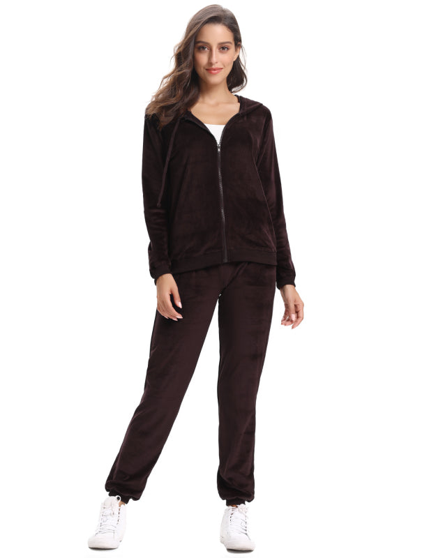 Casual/ Comfortable And Stylishwomen'S Velvet Suit