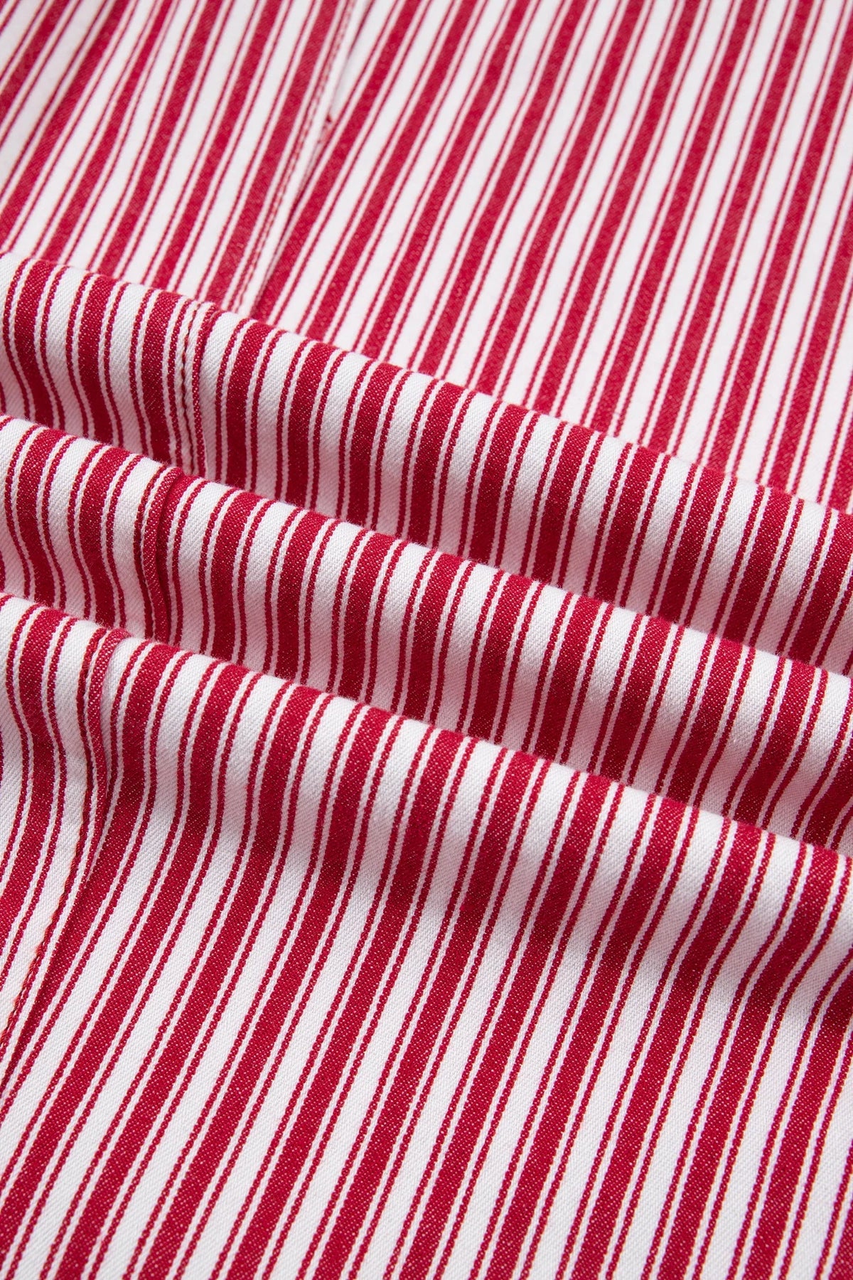 Stripe Drawstring High Waist Loose Pants
