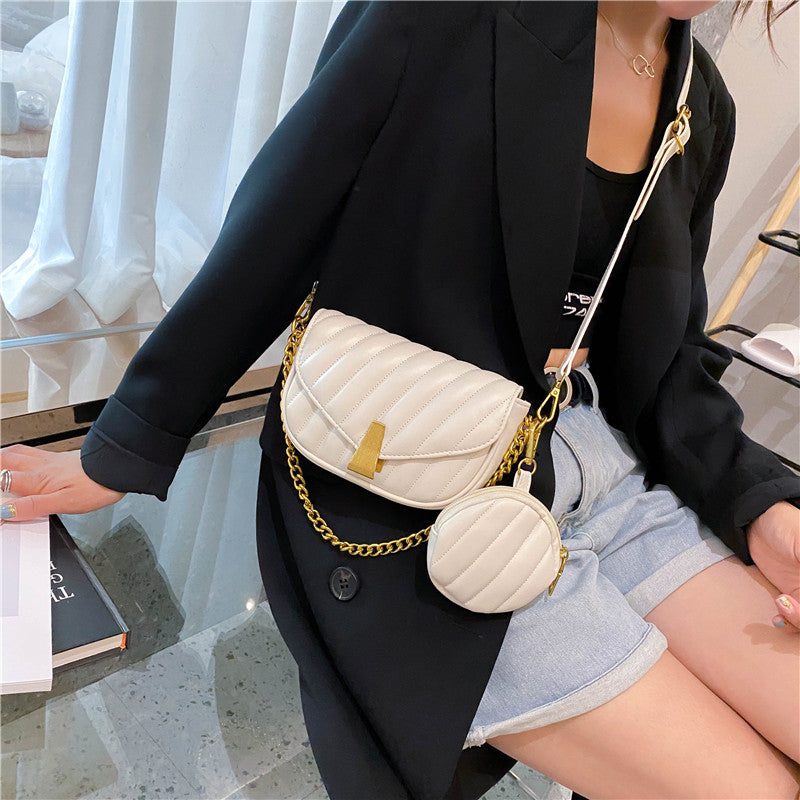 Luxury Handbag Women Bags Designer Leather Flap Messenger Bag Solid Color Crossbody Shoulder Purse Retro Small Armpit Clutches