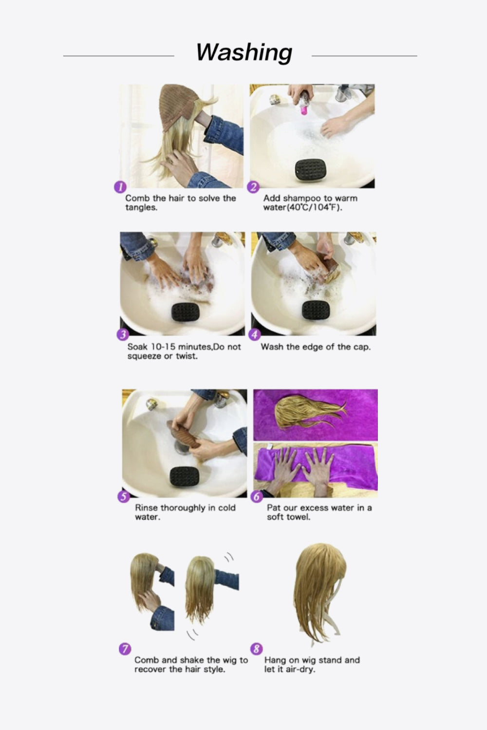 13*1" Full-Machine Wigs Synthetic Long Wave 26"