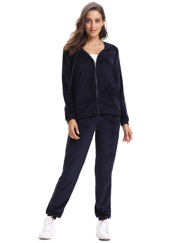 Casual/ Comfortable And Stylishwomen'S Velvet Suit