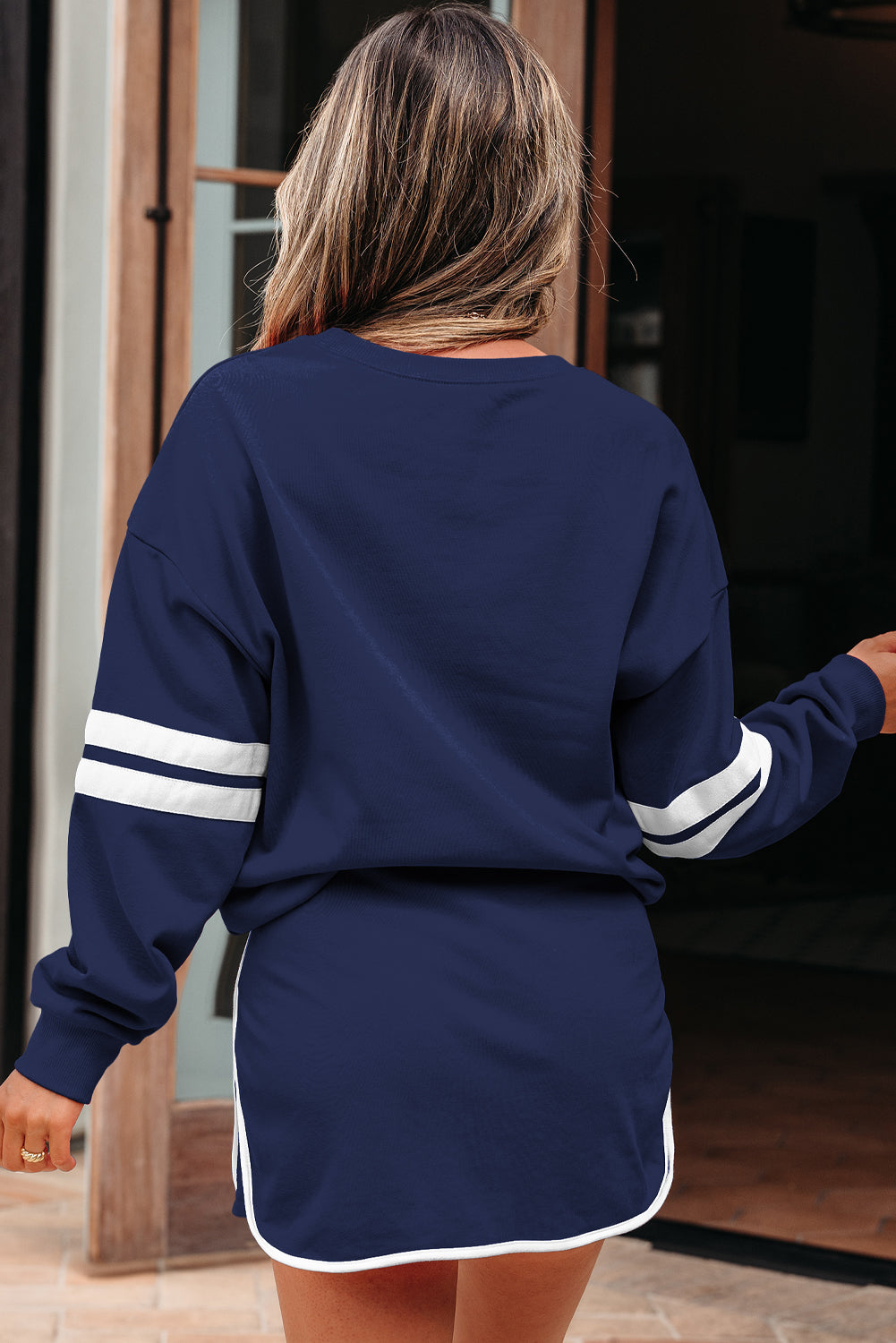 Sophia Shoulder Pullover Mini Skirt
