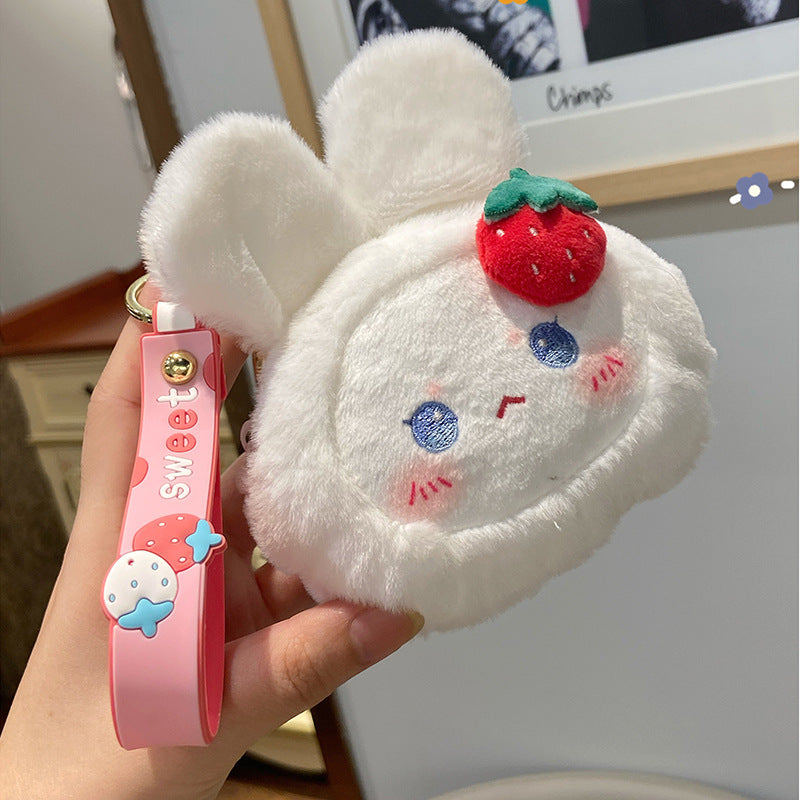 Cute Pet Coin Purse Plush Pendant Cartoon School Bag Keychain