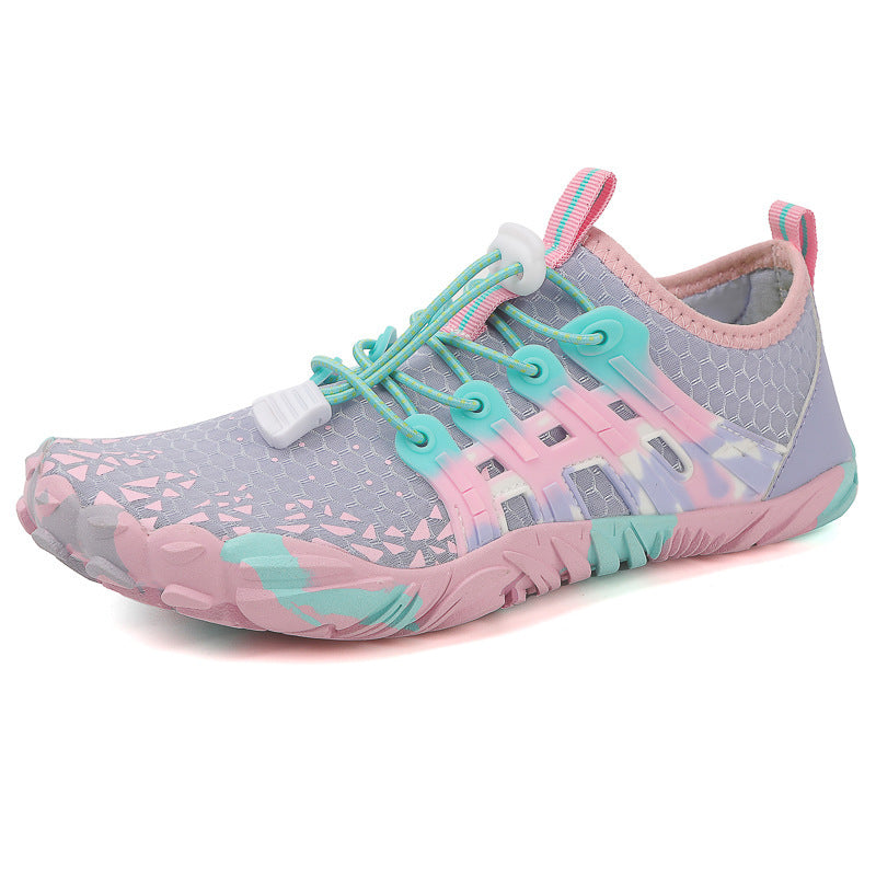 Men's Off-road Running Shoes, Lightweight Exercise Scattered Barefoot Shoes Non-slip Outdoor Walking Pumps