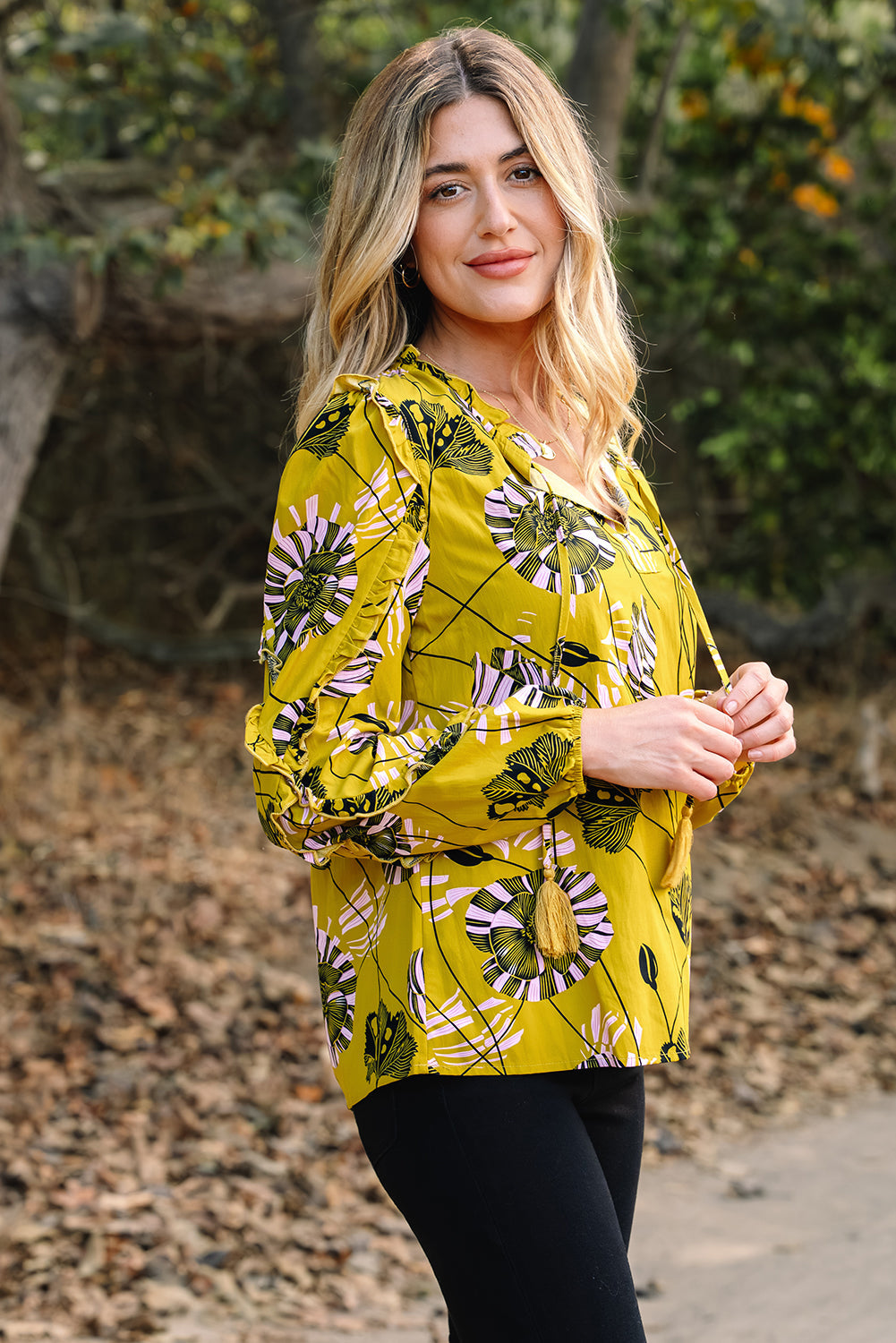 Emilena Long Sleeve Blouse Long Sleeve Top