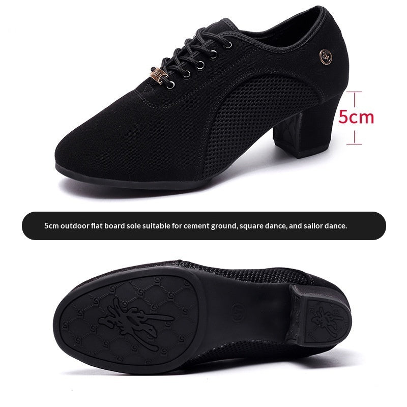 Mesh Oxford Cloth Professional Latin Dance Shoes For Summer